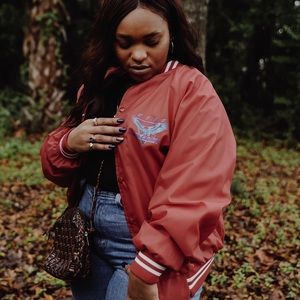 Vintage 80s bomber style jacket